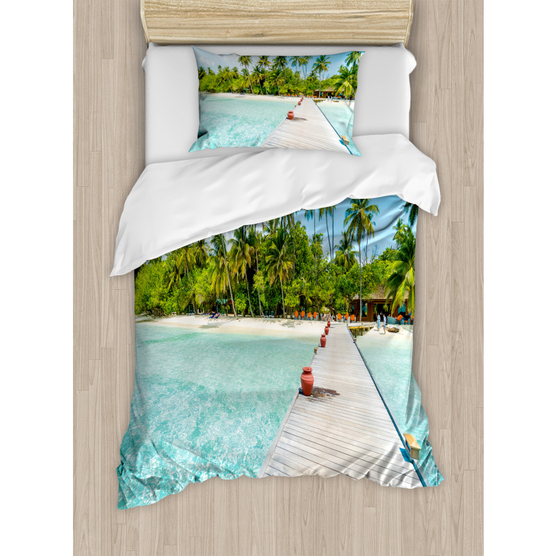 Maldives Island Beach Duvet Cover Set