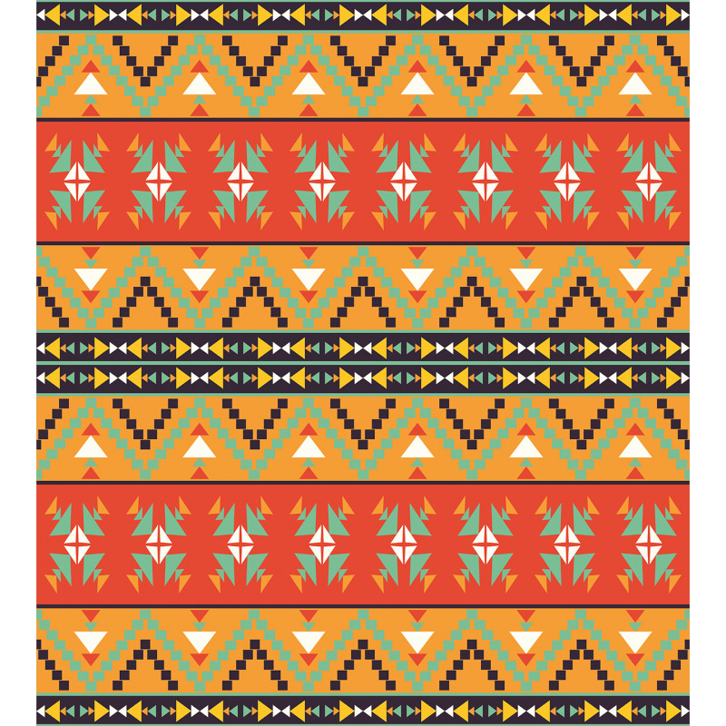 Tribal Aztec Motifs Duvet Cover Set