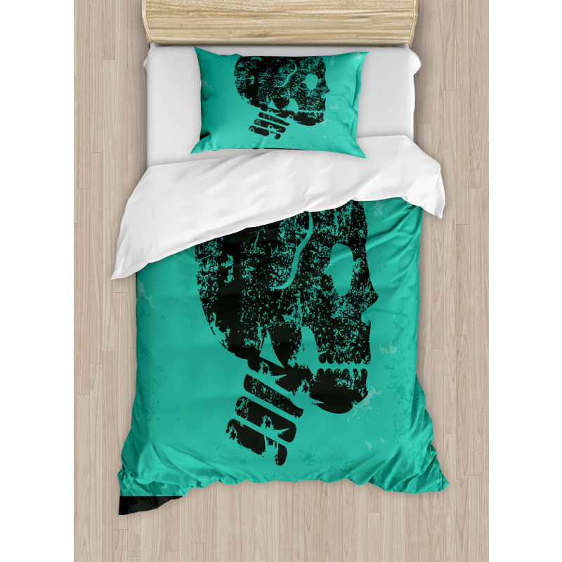 Abstract Human Skeleton Duvet Cover Set