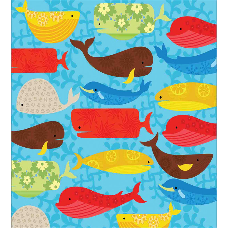 Deep Ocean Animals Duvet Cover Set