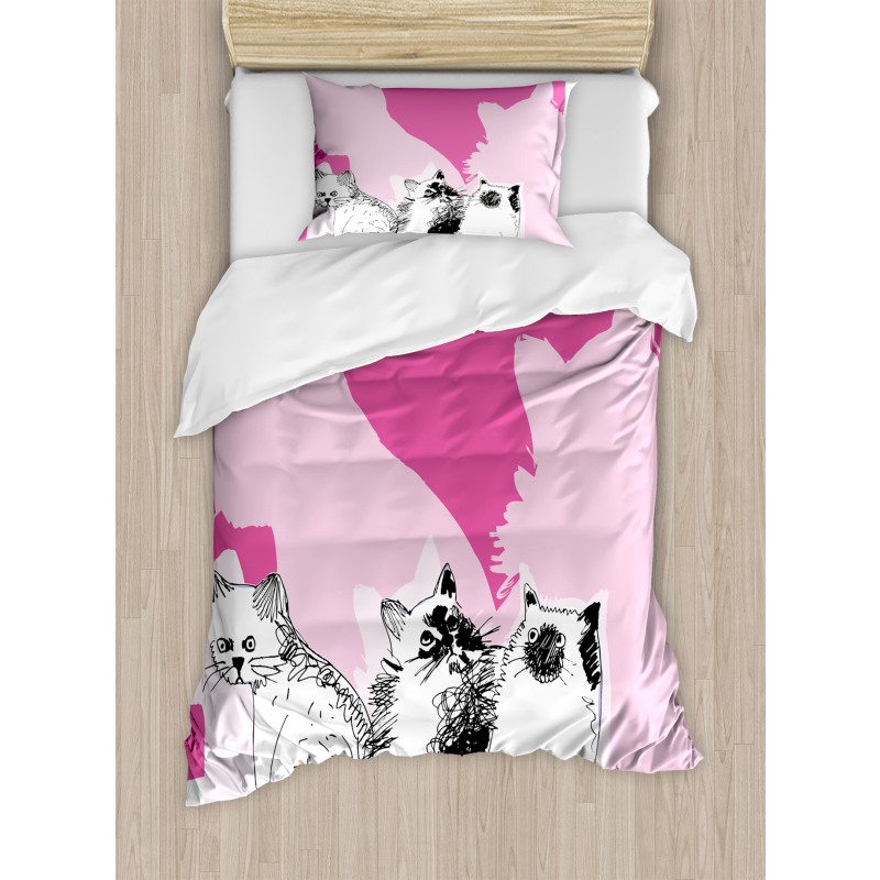 Baby Cats Kittens Duvet Cover Set