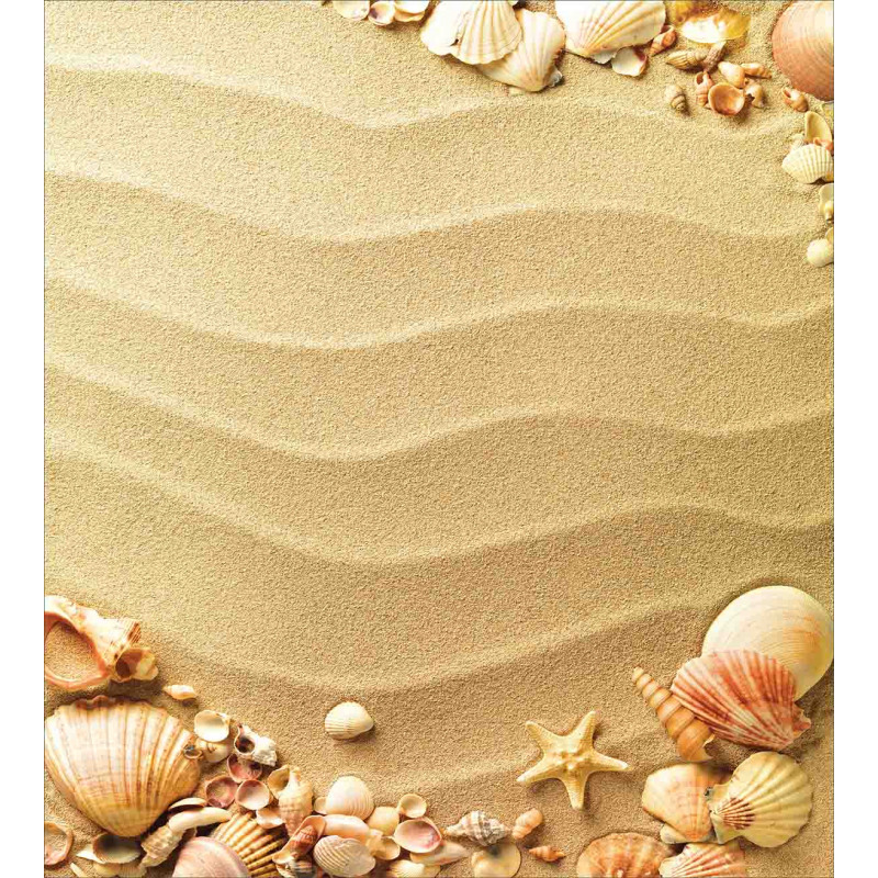 Sand with Sea Shells Duvet Cover Set