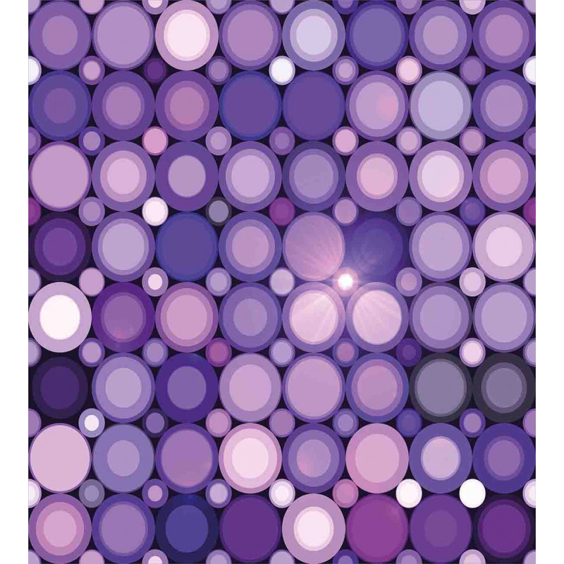 Geometric Violet Circles Duvet Cover Set