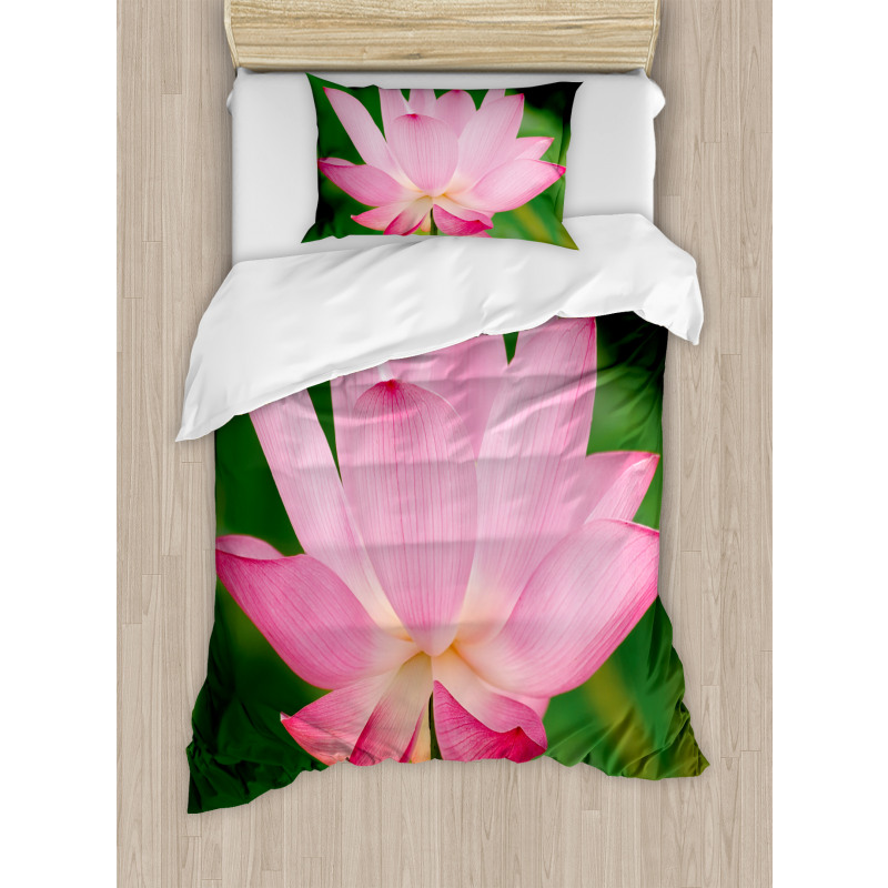 Lotus Lily Blossom Duvet Cover Set