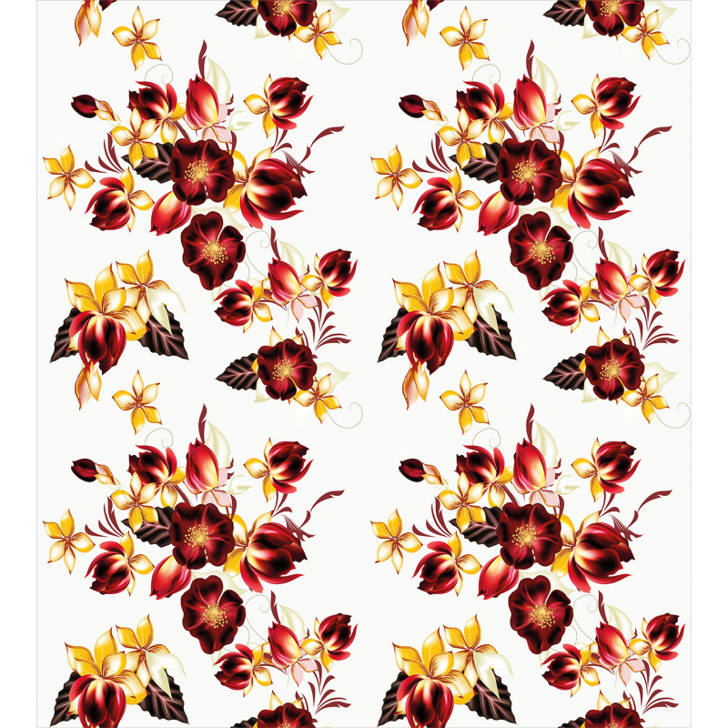 Seamless Floral Design Duvet Cover Set