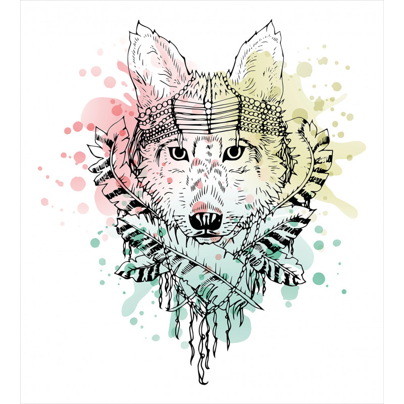 Wild Tribe Animal Wolf Duvet Cover Set