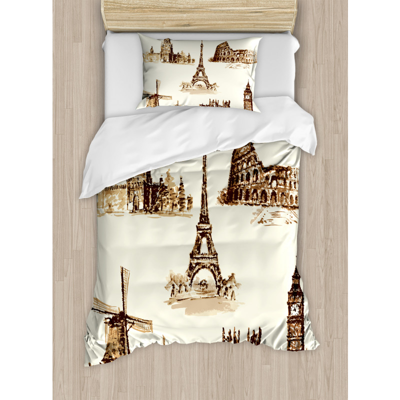 European Landmarks City Duvet Cover Set