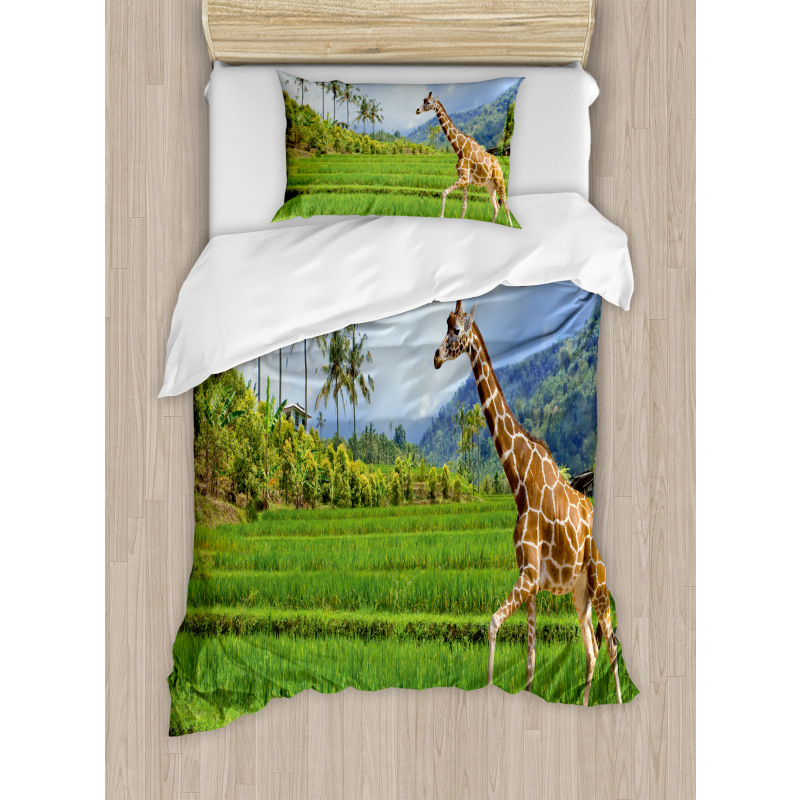 Tropical Wild Animals Duvet Cover Set