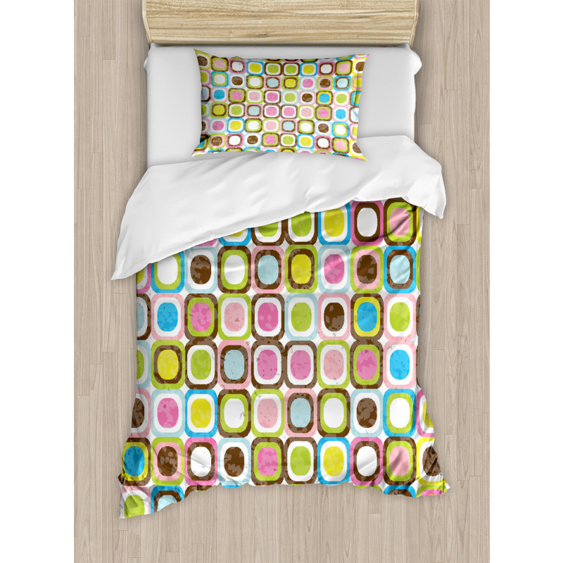 Cubes Inner Circles Duvet Cover Set