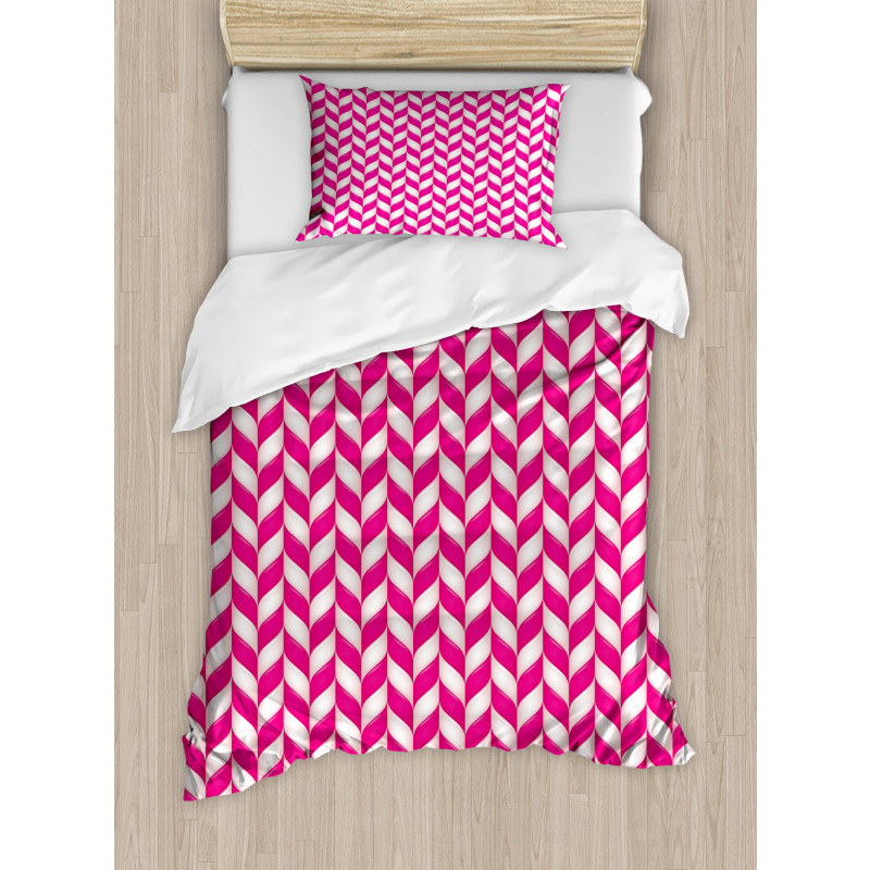 Vibrant Wavy Lines Duvet Cover Set