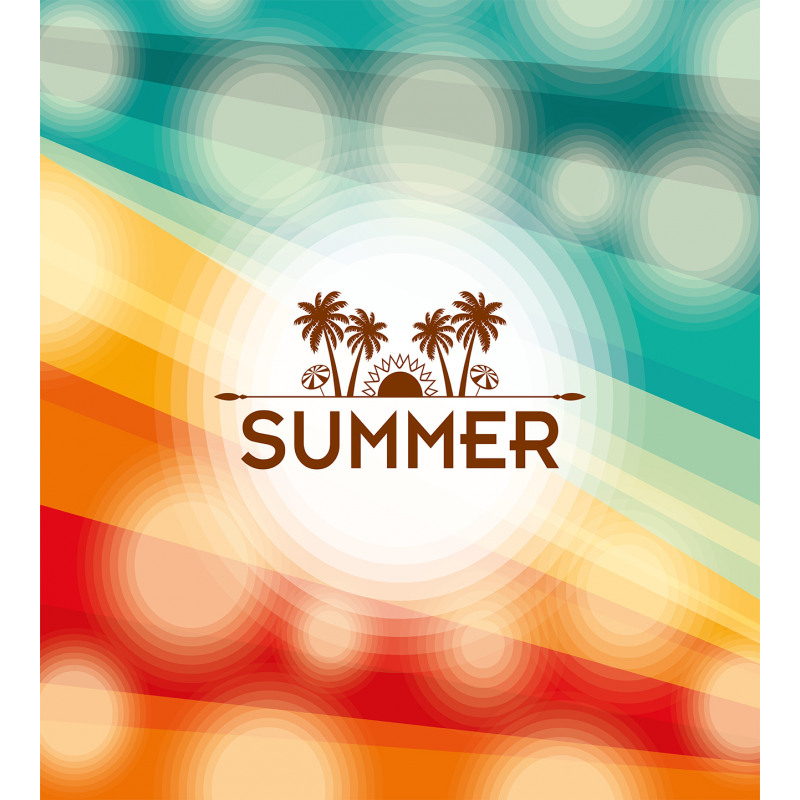 Palm Tree Sun Holiday Duvet Cover Set