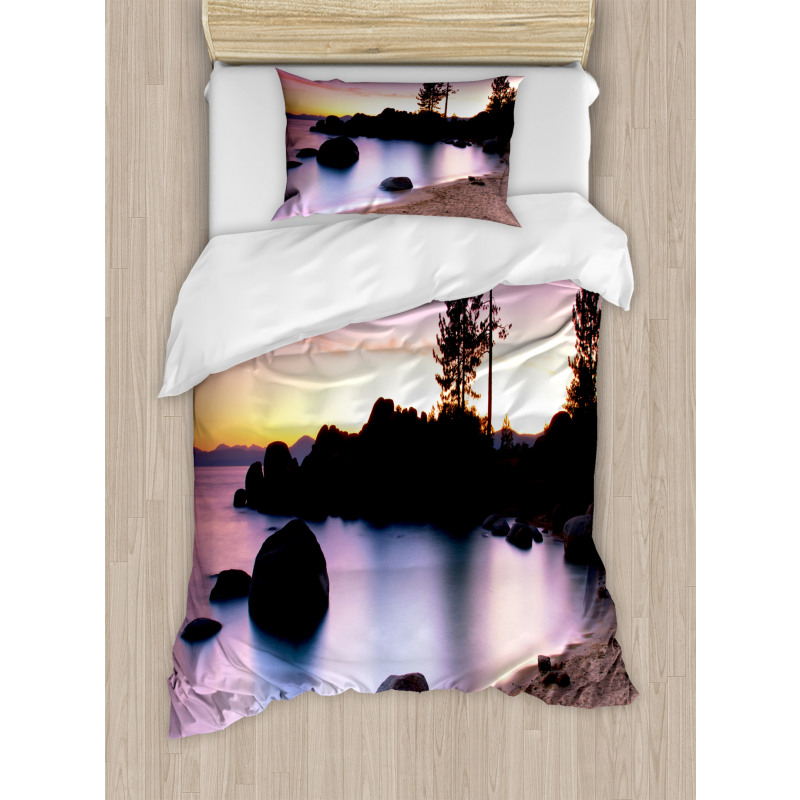 Landscape Lake Tahoe Duvet Cover Set