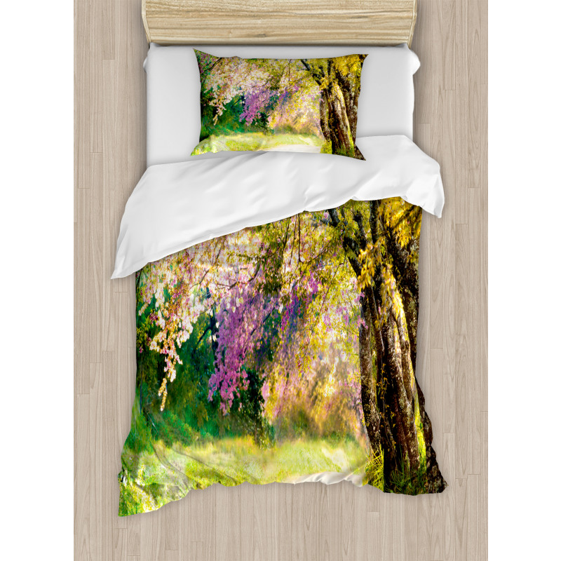 Spring Park Walkway Duvet Cover Set