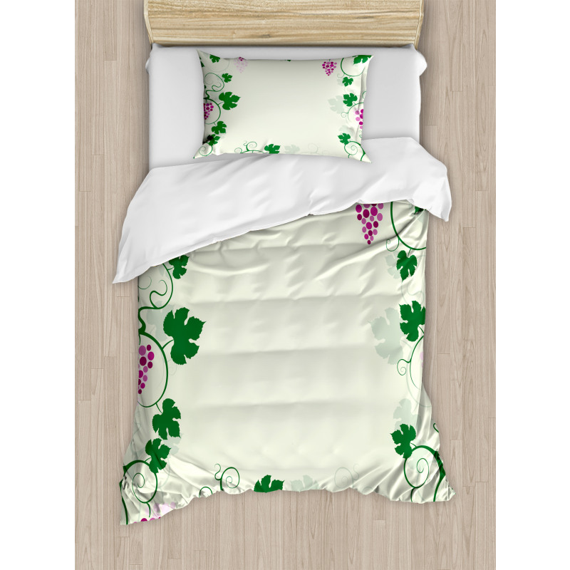 Grape Vines Fruit Garden Duvet Cover Set