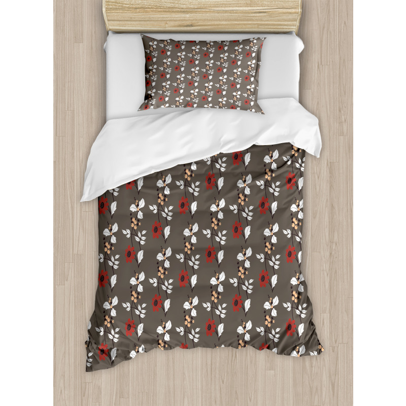 Blooms Leaves Branches Duvet Cover Set