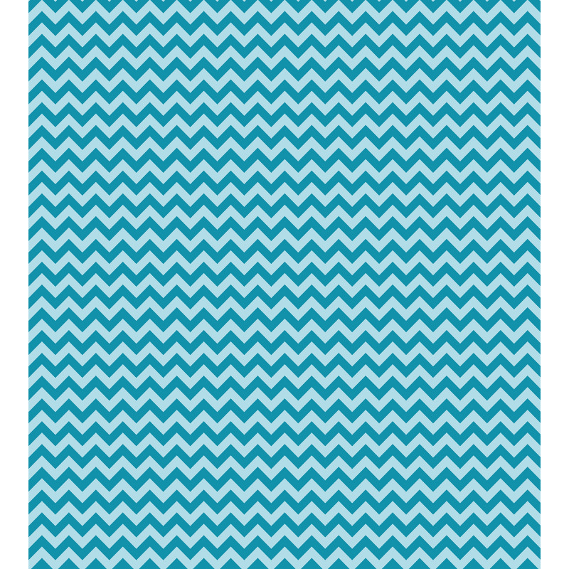 Sea Colored Zigzags Duvet Cover Set