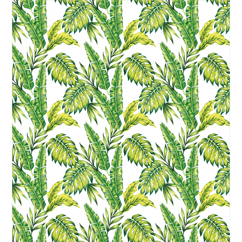Bamboo Palms Foliage Duvet Cover Set