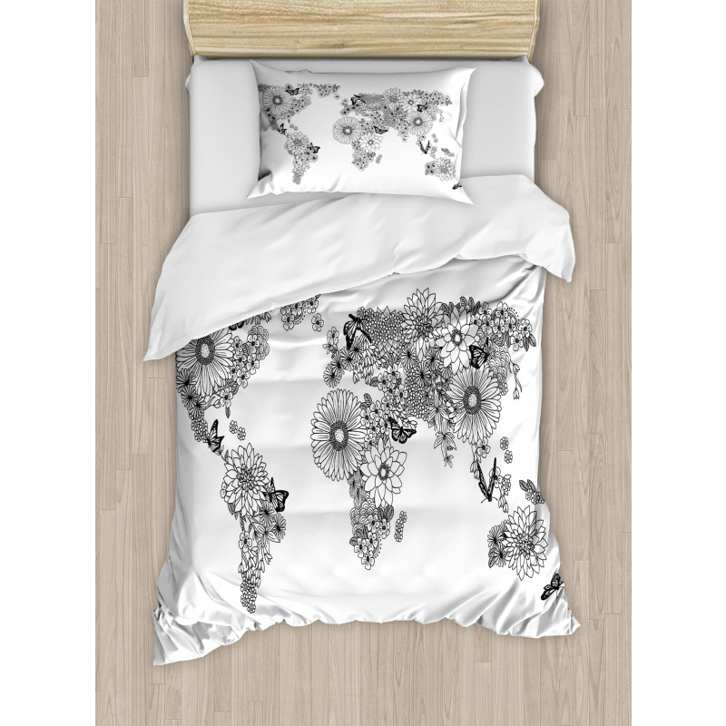 Butterfly Petals Duvet Cover Set