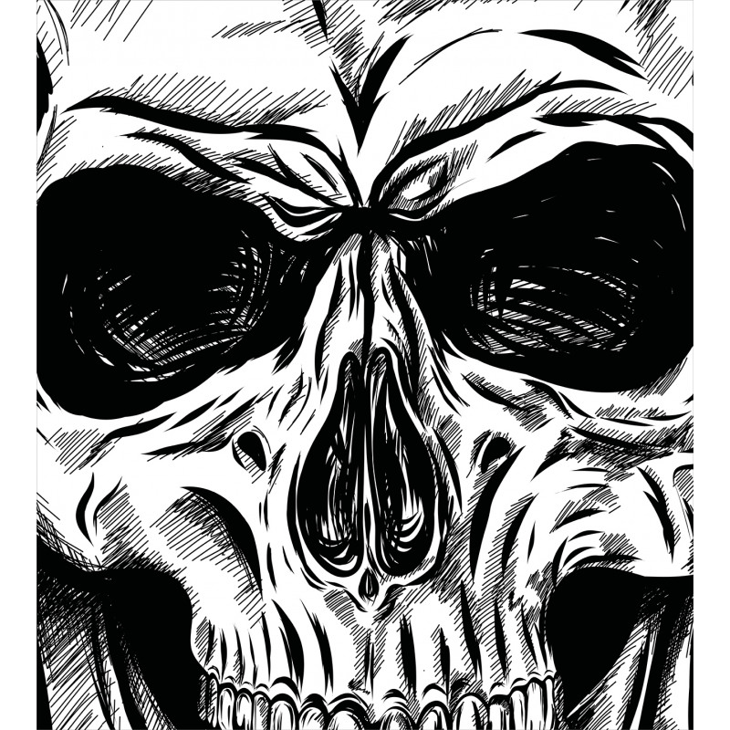 Gothic Sketch Evil Face Duvet Cover Set