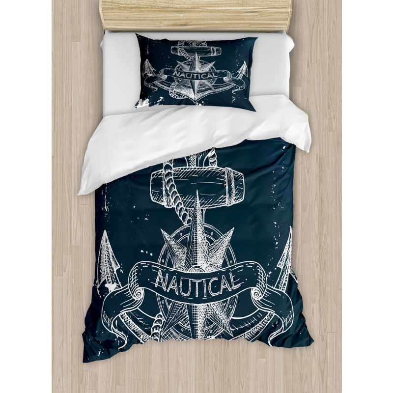 Knot Anchor Compass Duvet Cover Set