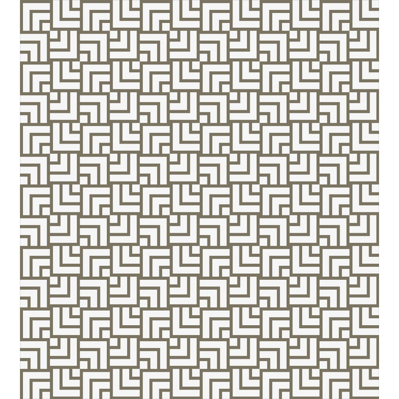 Vintage Maze Lines Duvet Cover Set