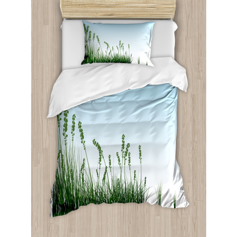 Scenery Lake Bushes Duvet Cover Set