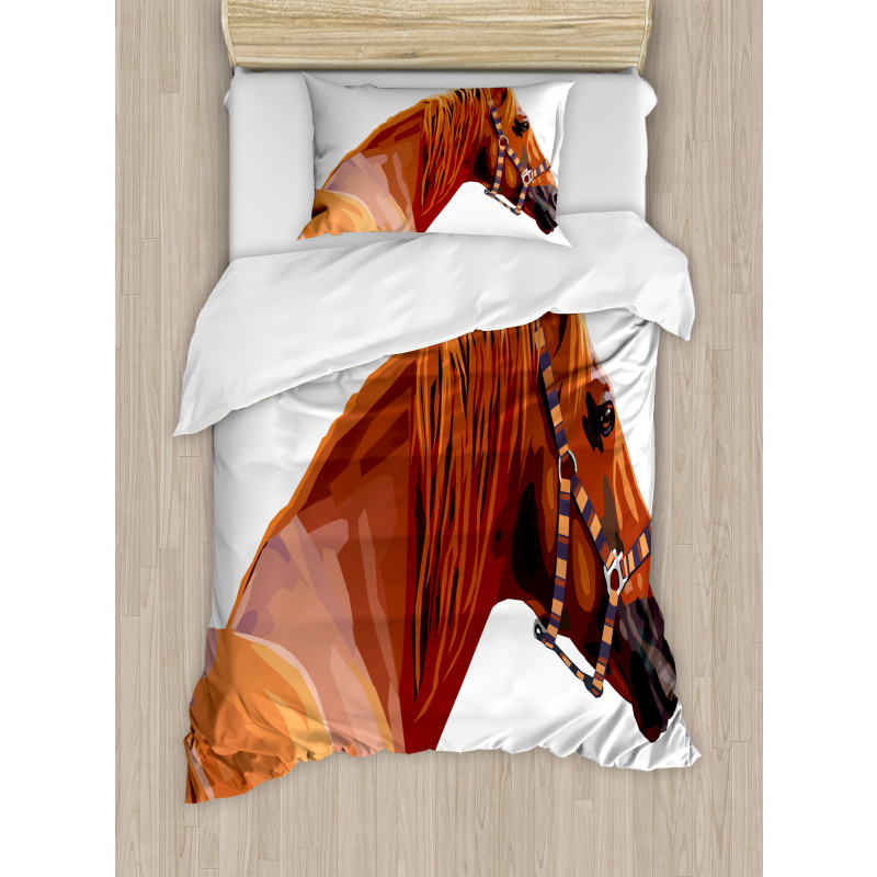 Race Jokey Horse Nature Duvet Cover Set