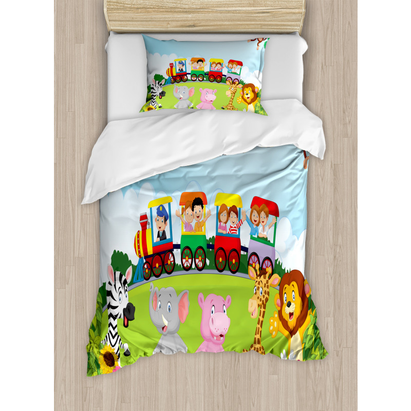 Happy Children Safari Duvet Cover Set