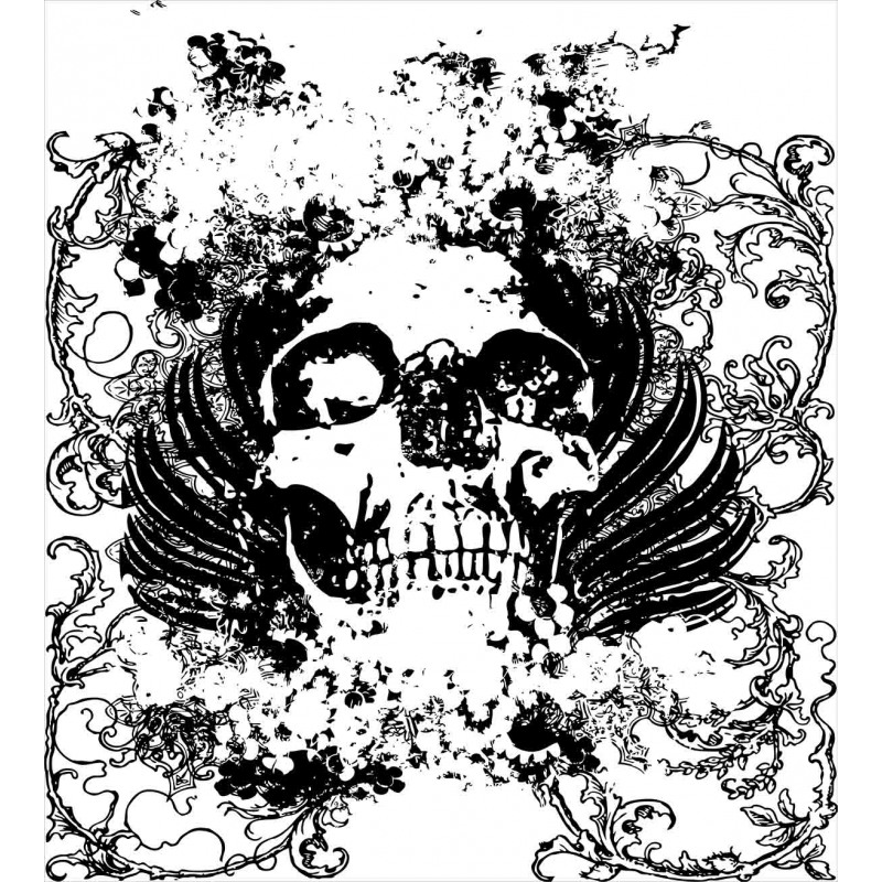 Dark Horror Scary Skull Duvet Cover Set