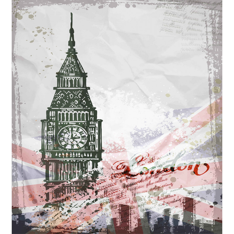 Vintage Big Ben London Duvet Cover Set