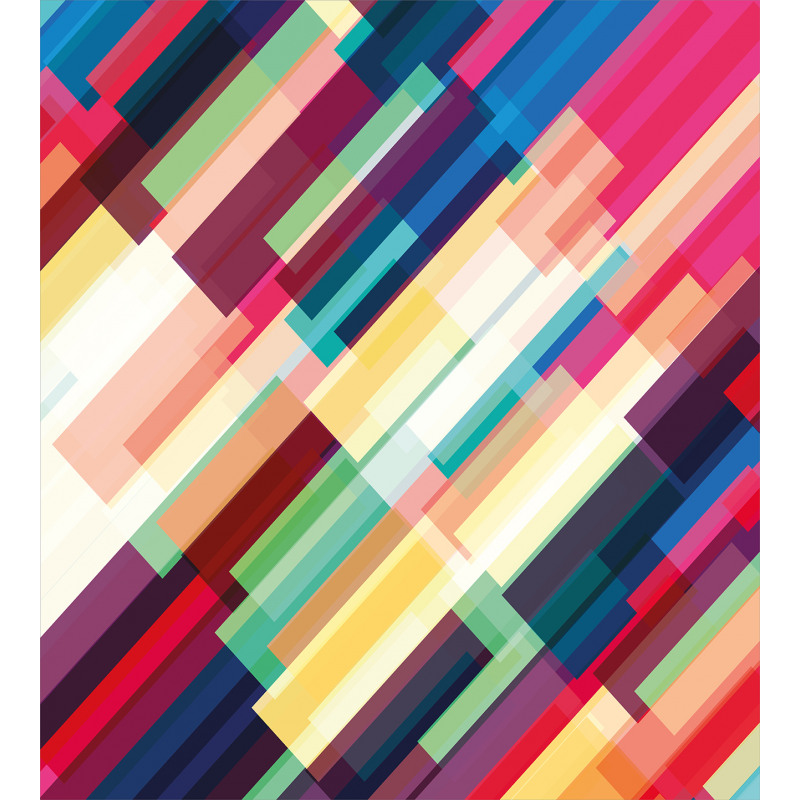 Geometric Color Lines Duvet Cover Set