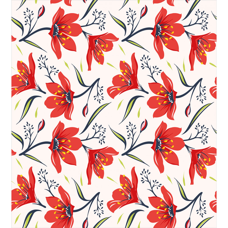 Vintage Tulip Flowers Duvet Cover Set