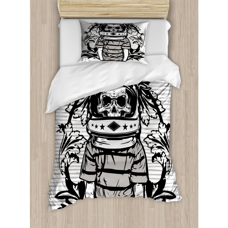 Skull Astronaut Man Duvet Cover Set