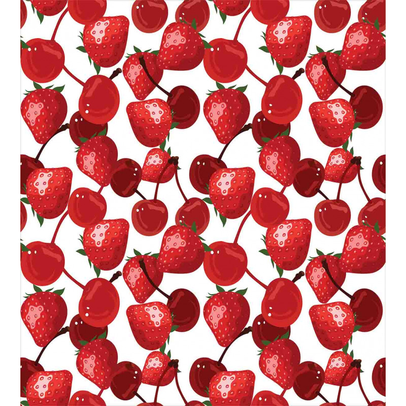 Cherry Picnic Spring Fruits Duvet Cover Set