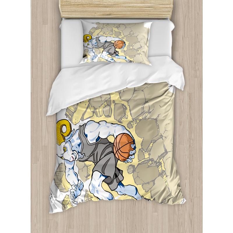 Farm Sheep Basketball Duvet Cover Set