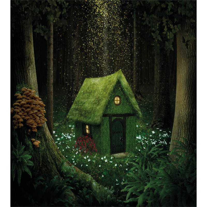 Surreal Forest House Duvet Cover Set