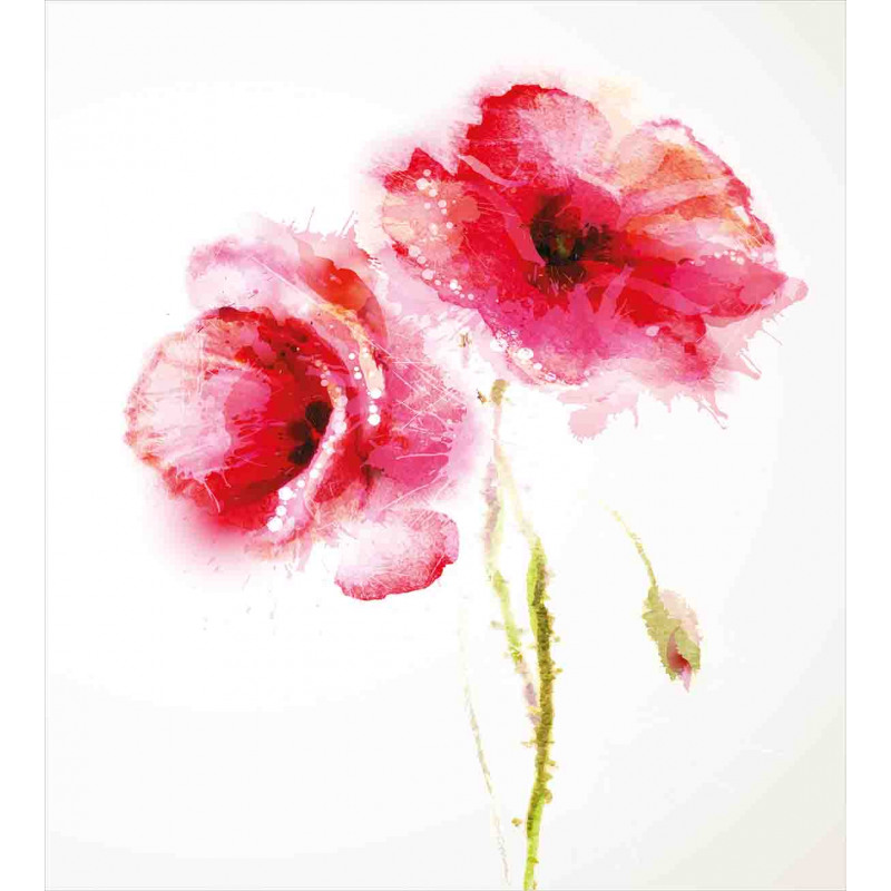 Garden Poppy Floral Duvet Cover Set