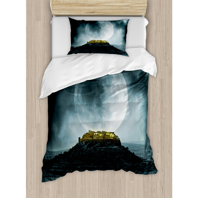 Full Moon and Castle Duvet Cover Set