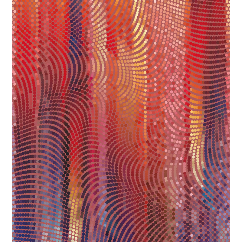Wavy Mosaic Pixelated Duvet Cover Set