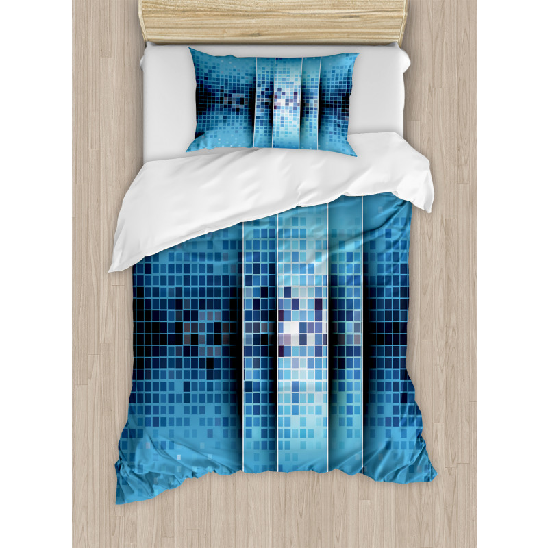 Mosaic Pattern Squares Duvet Cover Set