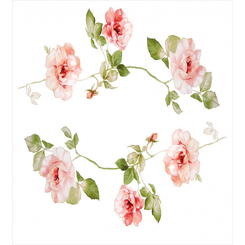 Rose Flower Petals Duvet Cover Set