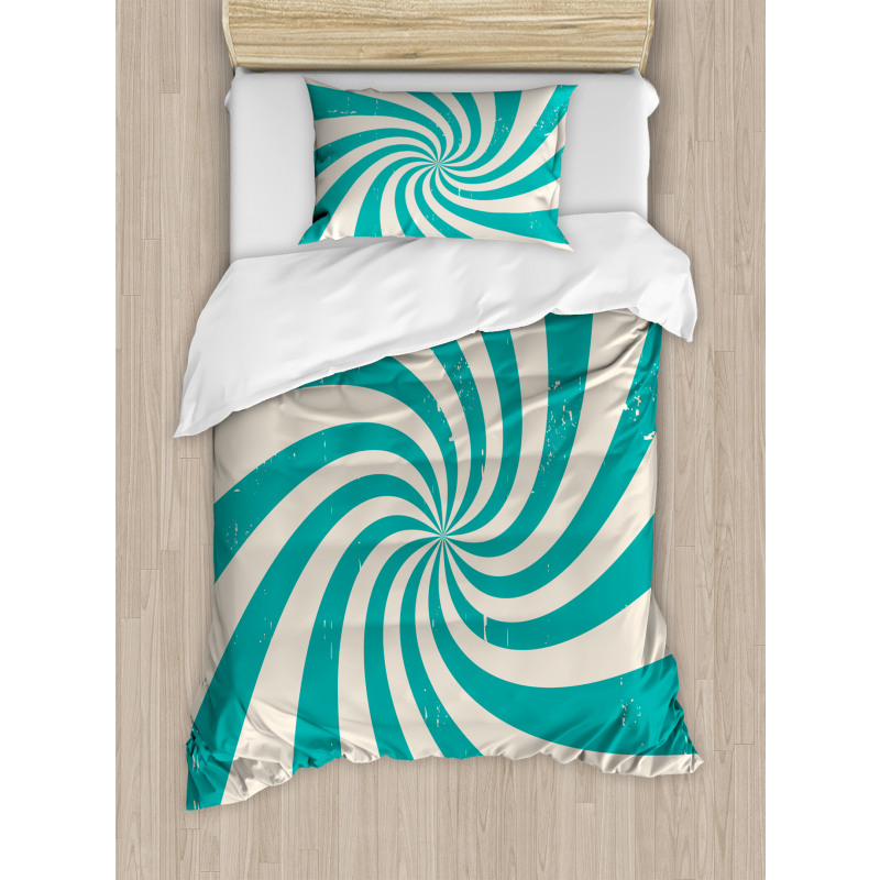 Nostalgic Spiral Colors Duvet Cover Set