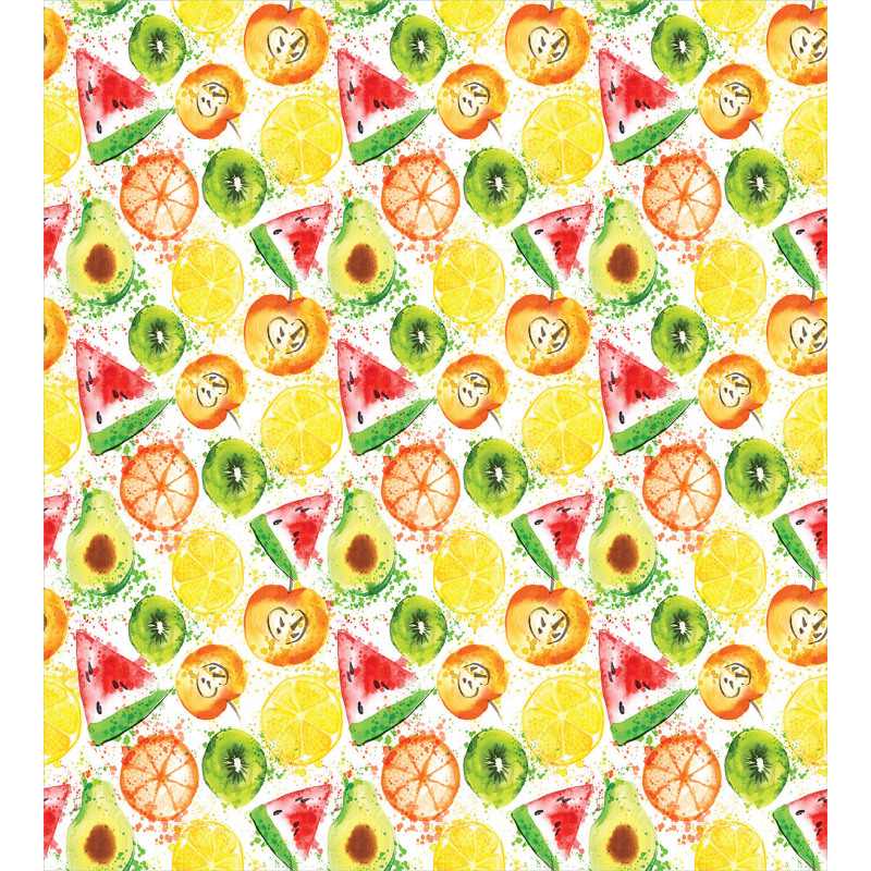 Watermelon Kiwi Avocado Duvet Cover Set