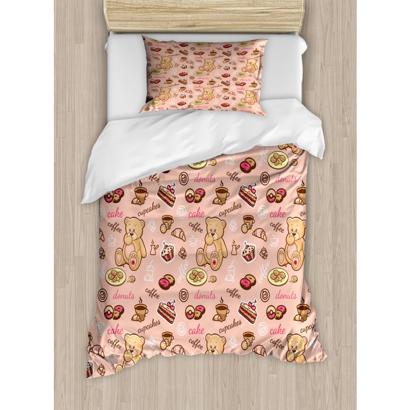 Cupcakes Cookies Donuts Duvet Cover Set