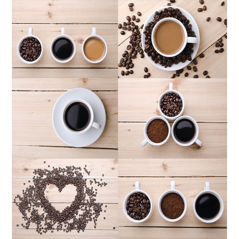 Coffee Mugs Snacks Beans Duvet Cover Set