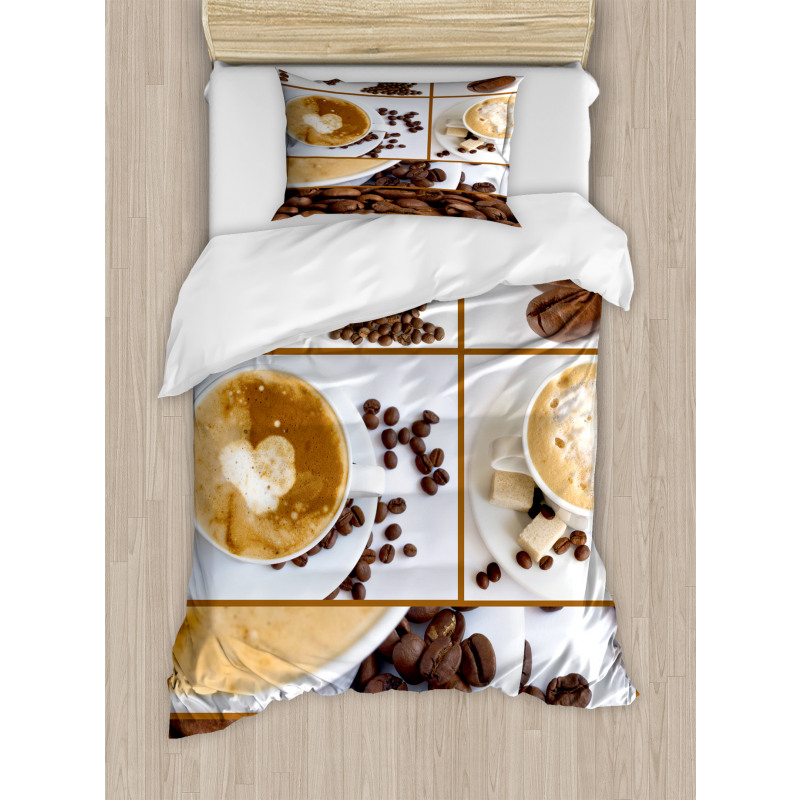 Coffee Mugs Hot Foamy Duvet Cover Set