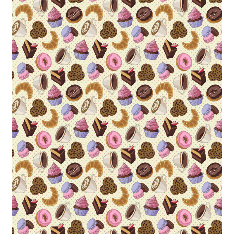 Coffee Cups Cookies Duvet Cover Set