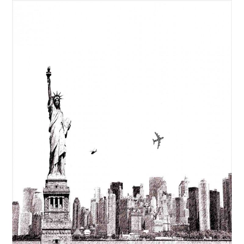 Cityscape of New York Duvet Cover Set