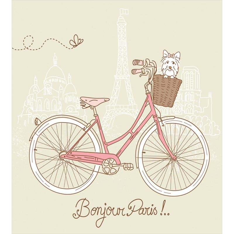 Postcard from Paris Bicycle Duvet Cover Set