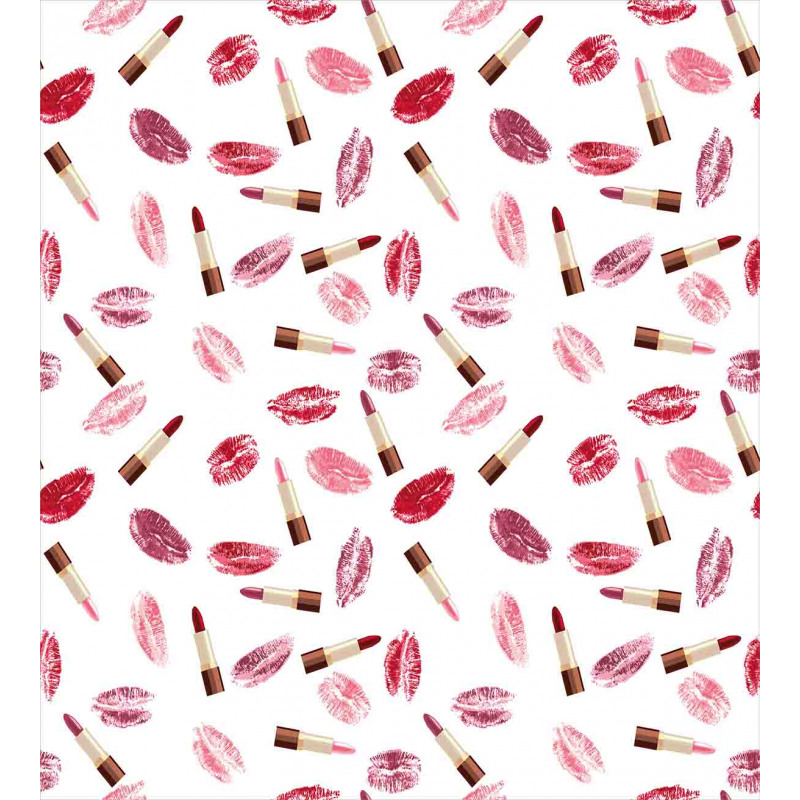 Lipstick Kiss Makeup Duvet Cover Set